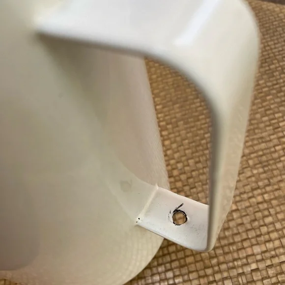 Rare 1960s Finland Kaj Franck for Arabia White Enamel Pitcher